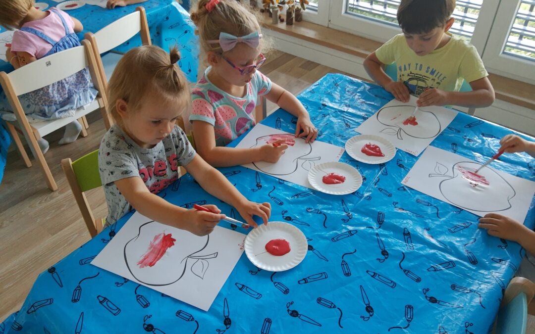 Koszyk Pani Jesieni – jabłko i&nbsp;gruszka